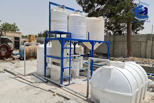 طراحی و تولید پکیج تصفیه فاضلاب رنگرزی