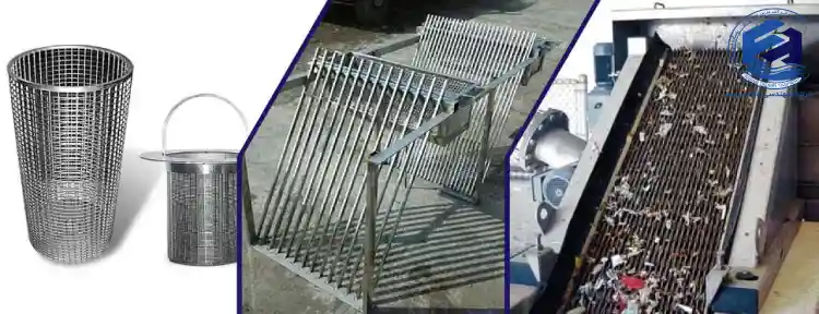 انواع آشغالگیر در تصفیه فاضلاب چیست؟